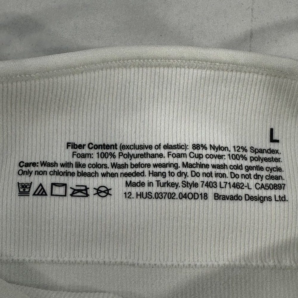 Bravado Basics Women's Size Large Slimming Maternity And Nursing Cami White New - Picture 6 of 14